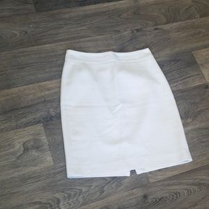 White tweed pencil skirt